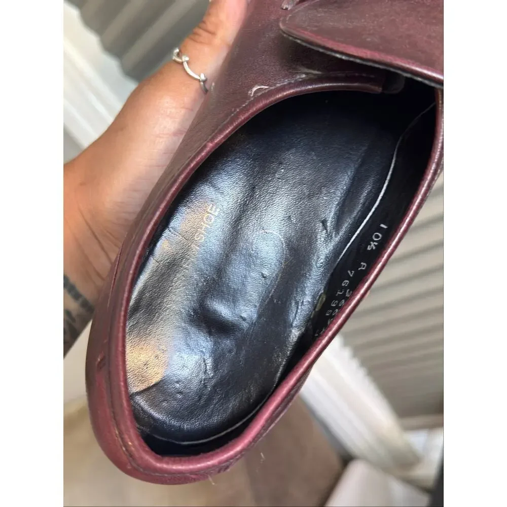 Florsheim Imperial Burgundy Leather Penny Loafers Men’s 10.5 A Vintage USA Made